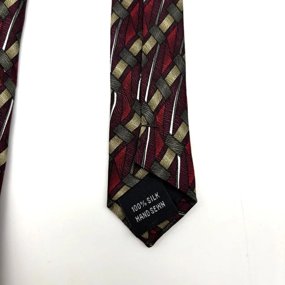 Lot of 3 1980s Louis Roth 100% Silk Multicolor Abstract Neckties 60